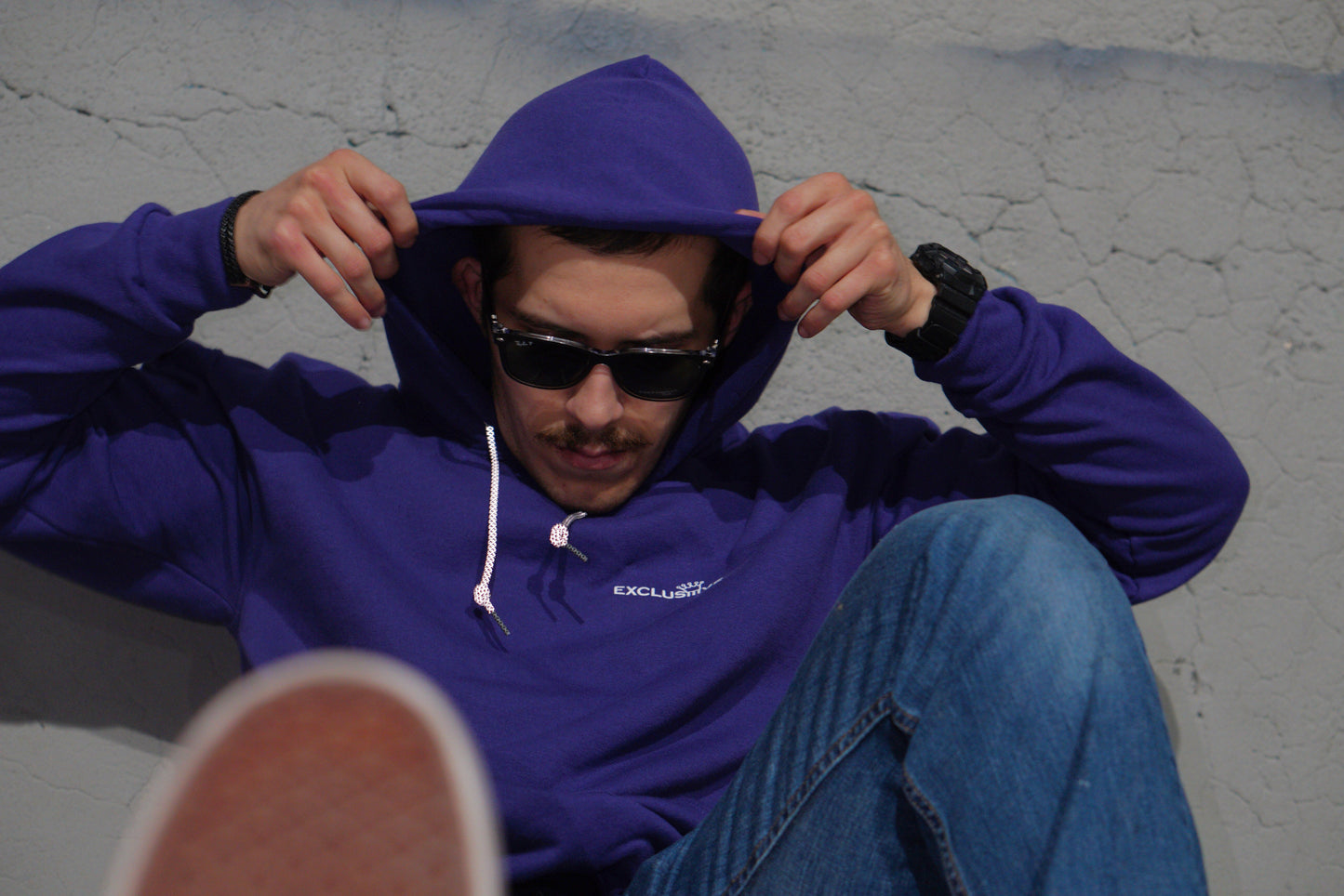 '18 Vintage Logo Hoodie - Midnight Purple