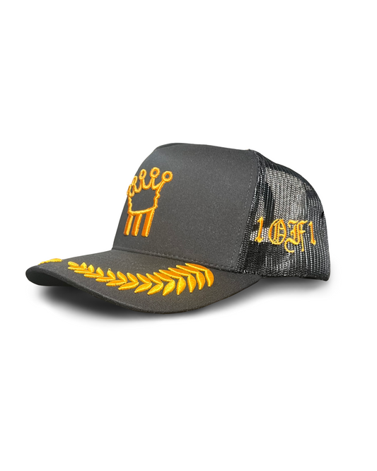 BLACK & OLD GOLD TRUCKER