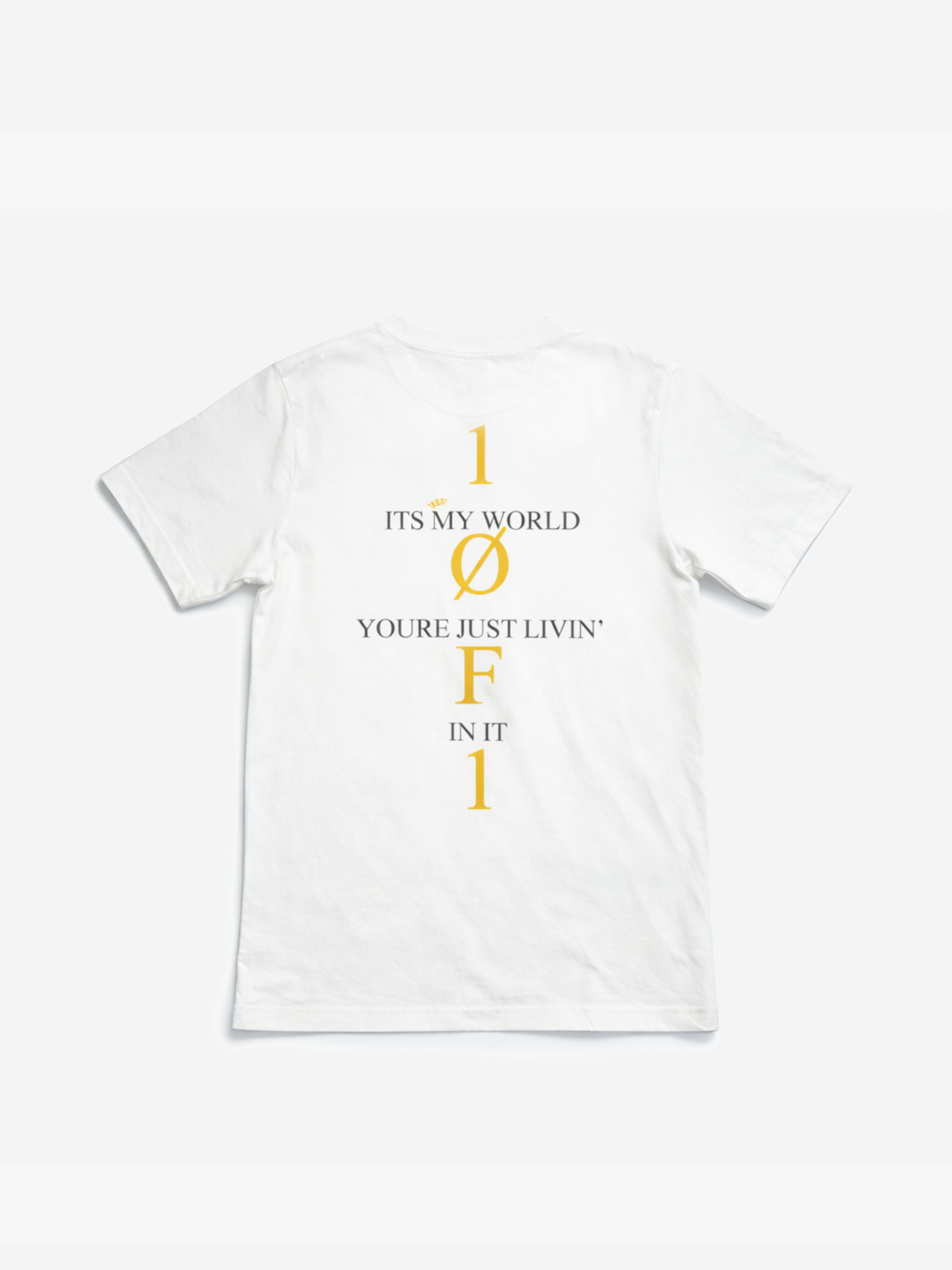 1of1 Tee - White/Gold