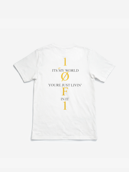 1of1 Tee - White/Gold
