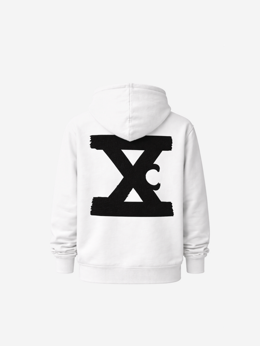 '18 Vintage Logo Hoodie - Pure White