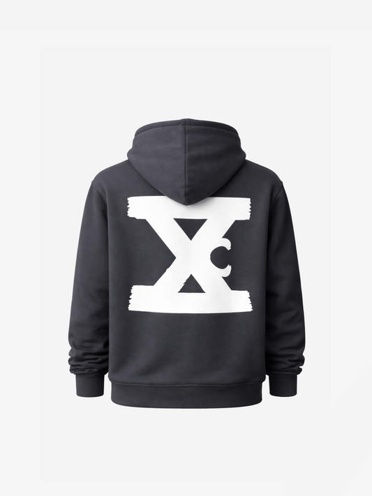 '18 Vintage Logo Hoodie - Platinum Grey