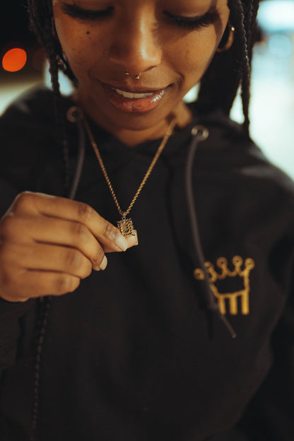 1of1 Hoodie - Black/Gold