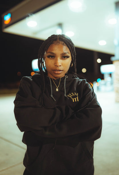 1of1 Hoodie - Black/Gold