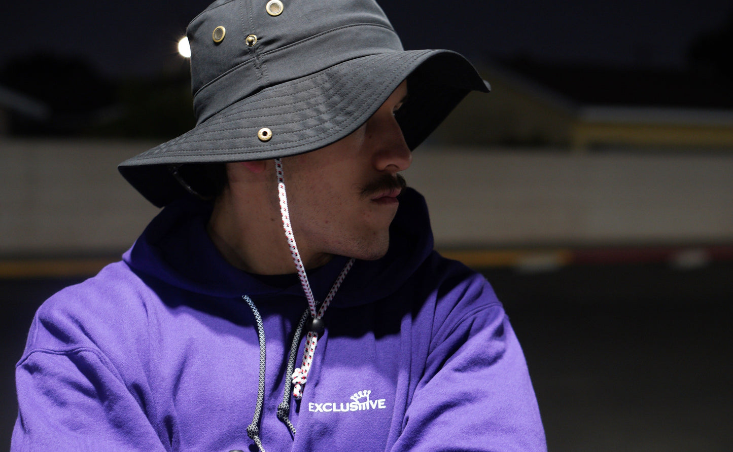 '18 Vintage Logo Hoodie - Midnight Purple