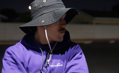 '18 Vintage Logo Hoodie - Midnight Purple