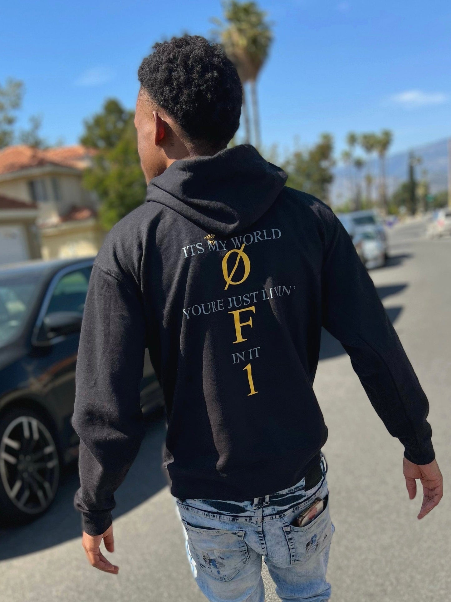 1of1 Hoodie - Black/Gold